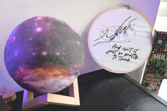 Invisible String Hand Embroidery with Hoop