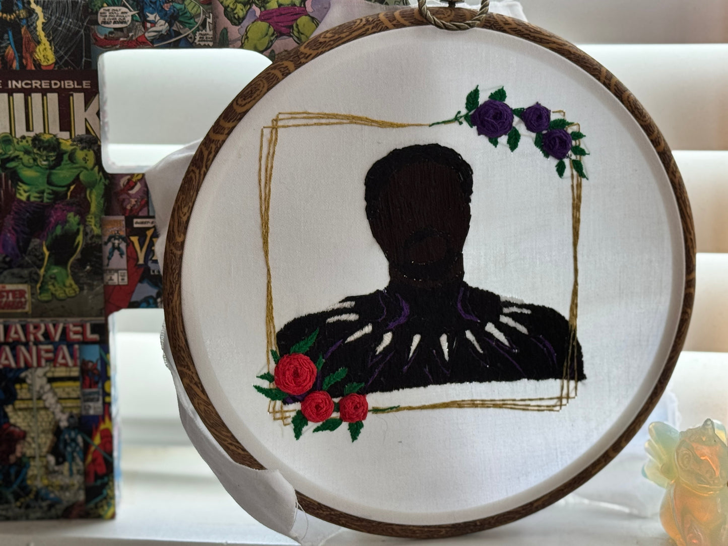 T'Challa Floral Hand Embroidery